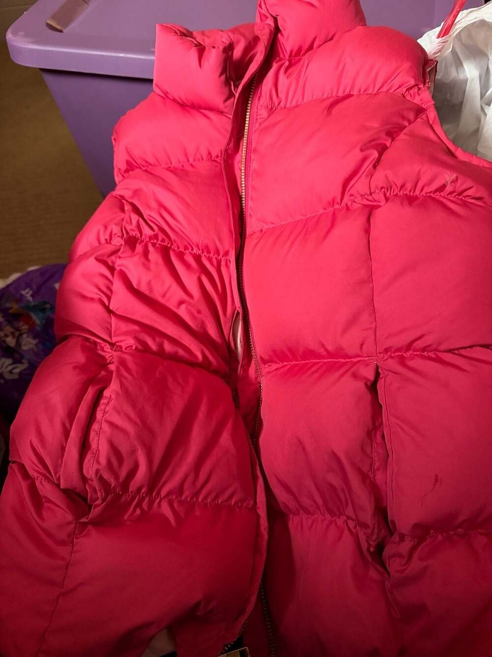 Lands' End Kids Down Puffer Vest Size M (10-12)